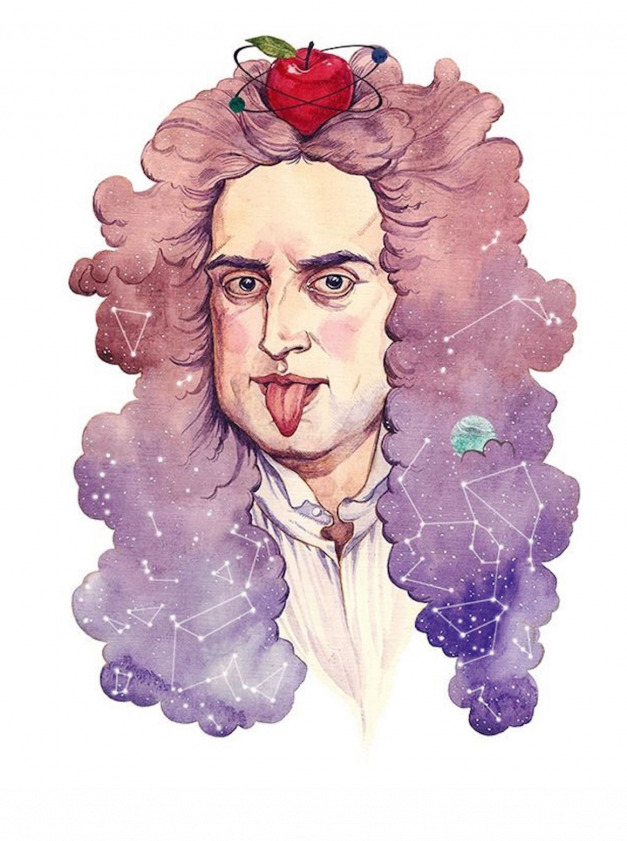 Isaac Newton par Asya Lisina
